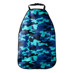 Blue And Black Camouflage Print Car Seat Organizers