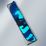 Blue And Black Camouflage Print Car Sun Shade GearFrost