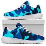 Blue And Black Camouflage Print Sport Shoes GearFrost