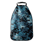 Blue And Black Digital Camo Print Car Seat Organizers