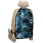 Blue And Black Digital Camo Print Car Seat Organizers