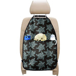 Blue And Black Sea Turtle Pattern Print Car Seat Organizers