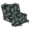 Blue And Black Sea Turtle Pattern Print Pet Car Back Seat Cover