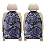 Blue And Black Snakeskin Print Car Seat Organizers