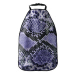 Blue And Black Snakeskin Print Car Seat Organizers