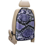 Blue And Black Snakeskin Print Car Seat Organizers