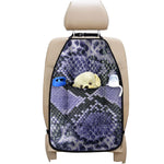 Blue And Black Snakeskin Print Car Seat Organizers