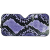 Blue And Black Snakeskin Print Car Sun Shade