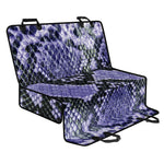 Blue And Black Snakeskin Print Pet Car Back Seat Cover