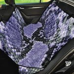 Blue And Black Snakeskin Print Pet Car Back Seat Cover