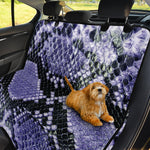 Blue And Black Snakeskin Print Pet Car Back Seat Cover