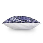 Blue And Black Snakeskin Print Pillow Cover