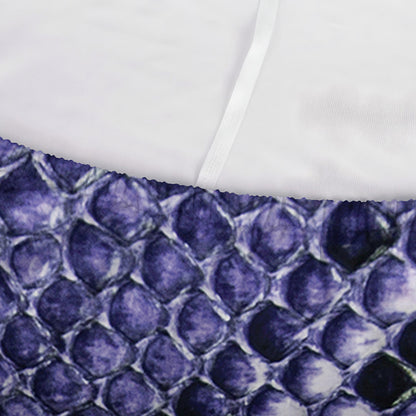 Blue And Black Snakeskin Print Sofa Cover
