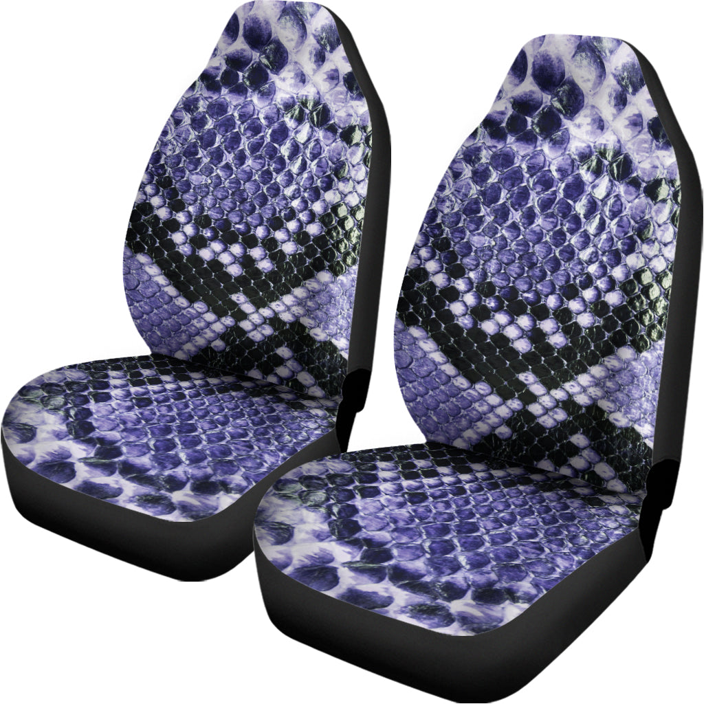 Blue And Black Snakeskin Print Universal Fit Car Seat Covers