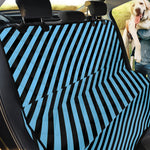 Blue And Black Stripes Pattern Print Pet Car Back Seat Cover