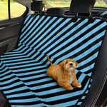 Blue And Black Stripes Pattern Print Pet Car Back Seat Cover