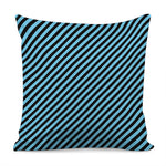 Blue And Black Stripes Pattern Print Pillow Cover