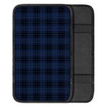 Blue And Black Tartan Pattern Print Car Center Console Cover