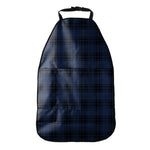 Blue And Black Tartan Pattern Print Car Seat Organizers