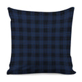 Blue And Black Tartan Pattern Print Pillow Cover