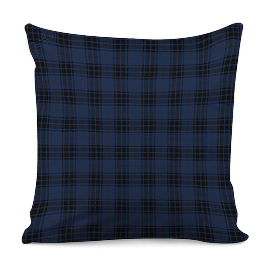 Blue And Black Tartan Pattern Print Pillow Cover