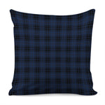Blue And Black Tartan Pattern Print Pillow Cover