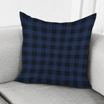 Blue And Black Tartan Pattern Print Pillow Cover