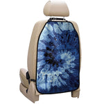 Blue And Black Tie Dye Print Car Seat Organizers