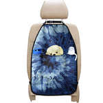 Blue And Black Tie Dye Print Car Seat Organizers