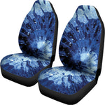 Blue And Black Tie Dye Print Universal Fit Car Seat Covers