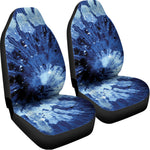 Blue And Black Tie Dye Print Universal Fit Car Seat Covers