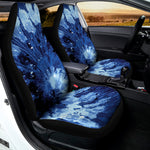 Blue And Black Tie Dye Print Universal Fit Car Seat Covers