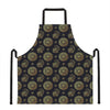 Blue And Gold Tribal Elephant Print Apron