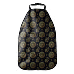 Blue And Gold Tribal Elephant Print Car Seat Organizers