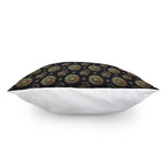 Blue And Gold Tribal Elephant Print Pillow Cover