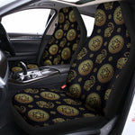 Blue And Gold Tribal Elephant Print Universal Fit Car Seat Covers