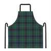 Blue And Green Tartan Pattern Print Apron