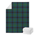 Blue And Green Tartan Pattern Print Blanket