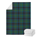 Blue And Green Tartan Pattern Print Blanket