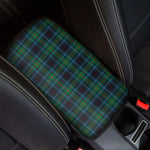 Blue And Green Tartan Pattern Print Car Center Console Cover