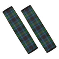 Blue And Green Tartan Pattern Print Car Seat Belt Covers