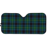 Blue And Green Tartan Pattern Print Car Sun Shade