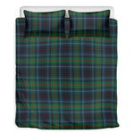 Blue And Green Tartan Pattern Print Duvet Cover Bedding Set