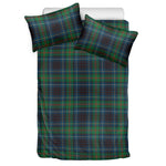 Blue And Green Tartan Pattern Print Duvet Cover Bedding Set