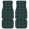 Blue And Green Tartan Pattern Print Front and Back Car Floor Mats