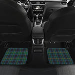 Blue And Green Tartan Pattern Print Front and Back Car Floor Mats
