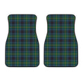 Blue And Green Tartan Pattern Print Front Car Floor Mats