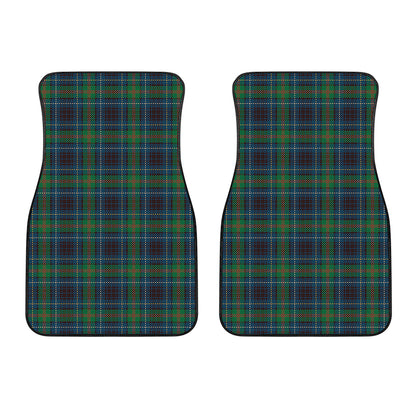 Blue And Green Tartan Pattern Print Front Car Floor Mats