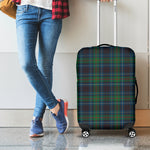 Blue And Green Tartan Pattern Print Luggage Cover