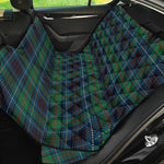 Blue And Green Tartan Pattern Print Pet Car Back Seat Cover